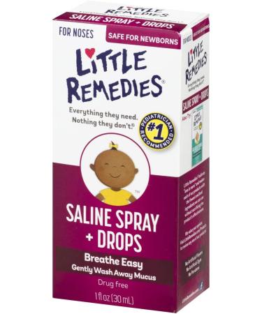Little Remedies Noses Saline Spray Drops 1 Fl Oz - Gentle Relief for Congestion (1 Pack) - Buy Online on GoSupps.com