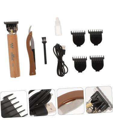 minkissy 1 Set T-Type Electric Pusher Electric shavers for Men Hair Trimmer Clippers Men Haircut Clippers Electric Hair Electric Hair Cutter Hair Scissors Modeling Wooden Man - Buy Online on GoSupps.com