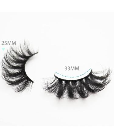 DAODER 8D 25mm Mink Lashes - Fluffy Long False Eyelashes for Dramatic Eyes - 7 Pairs Pack - Buy Online on GoSupps.com