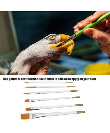 Non-Toxic 12 Colors Oil Face & Body Painting Set - Halloween Makeup High Saturation Paints Ergonomic Handle & 6 Brushes Included - Buy Online on GoSupps.com