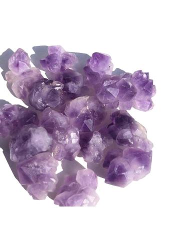 Wholesale Crystal Flower Amethyst Flower Quartz Stone Rough Mini Cluster for Decoration (Color : 200g)