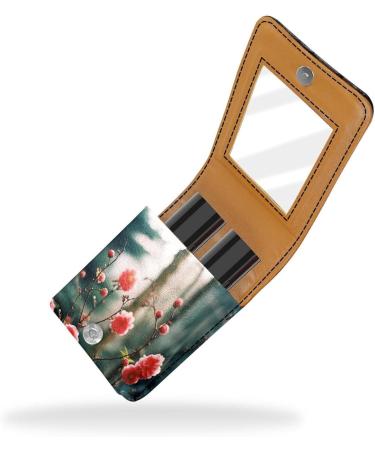 Travel Lipstick Organizer Case - Portable Makeup Bag with Mirror in Blossom Pink | Perfect for International Shipping - Buy Online on GoSupps.com