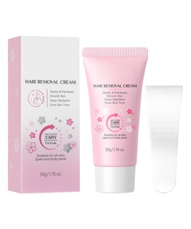 Generisch Hair removal cream depilatory cream moisturizing cream 50g fast acting gentle on the skin for use at home while traveling and on vacation