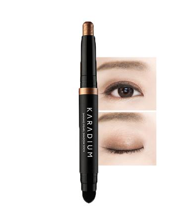 KARADIUM Shining Pearl Smudging Eye Shadow Stick 1.4g (6 Chocolate Brown) - Waterproof Long Lasting Daily Eye Makeup Eye Shadow Stick  Creamy Texture  Easy to Draw  Hypoallergenic for Sensitive Eyes