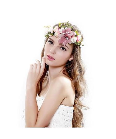 Frcolor Blumenkranz & Blumenstirnband Boho-Stil f r Festival & Hochzeit | Internationaler Versand - Buy Online on GoSupps.com
