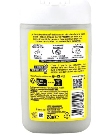 LE PETIT MARSEILLAIS - GEL DOUCHE - Lait de Vanille - Lot de 3x 250ml - Buy Online on GoSupps.com