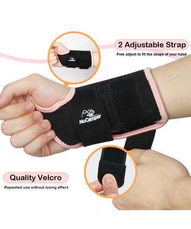 Nucamper Breathable Wristwear Band Adjustable Metal-Style Stabilizer for Arthritis Tendinitis & Sprain Relief | Unisex Wrist Support - L/XL (2 Pieces) - Ship Internationally - Buy Online on GoSupps.com