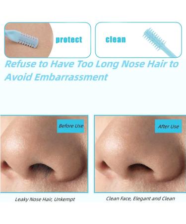 Double Sided Nose Hair Knife 360 Degree Rotate Nostril Cleaning Scissors Manual Ear Nose Hair Trimmer Manual Nostril Cleaning Kit for Women/Men - Buy Online on GoSupps.com