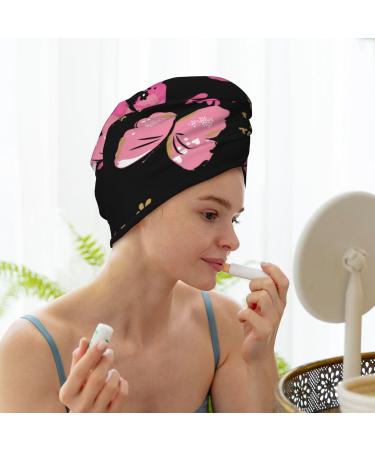 Buy Microfiber Hair Drying Cap - Soft Absorbent Butterfly Towel Wrap for Quick Drying Curly Long & Thick Hair - Buy Online on GoSupps.com
