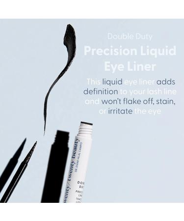 Double Duty Precision Liner: Vegan Liquid Eyeliner for Sensitive Eyes - Cruelty-Free & Clean Ingredients | 20/20 Beauty - Buy Online on GoSupps.com