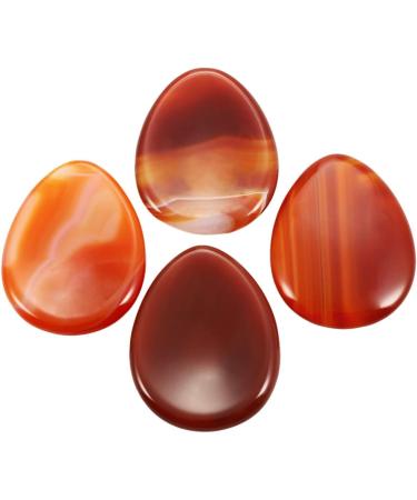 Buy Mookaitedecor Carnelian Thumb Stone Massage Crystals - Healing Reiki Palm Stones (Pack of 2 45x35x5mm) - International Shipping Available - Buy Online on GoSupps.com