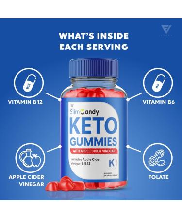 Keto ACV Gummies for Weight Loss - 2 Pack of Slim Candy Apple Cider Vinegar Supplement - 120 Gummies for Women and Men - Oprah Winfrey Approved - Shark Tank Slimcandy - Buy Online on GoSupps.com