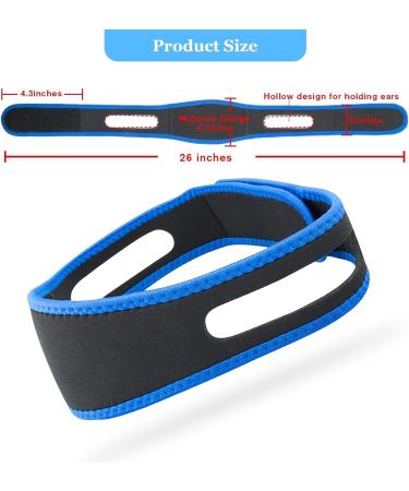 Harewu 2Pcs Adjustable Chin Strap for Snoring Prevention | Improve Sleep Quality | Universal Fit for Men and Women - Buy Online on GoSupps.com