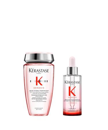 Kérastase Care kit with shampoo and anti-hair loss serum for fine and brittle hair, hydro-bath