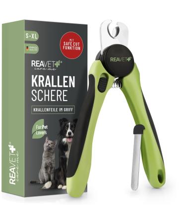 Reavet claw scissors for dogs & cats - including claw file & distance holder i stainless steel claw pliers for claw care claw cutter I nail scissors nail cliff dog - Buy Online on GoSupps.com