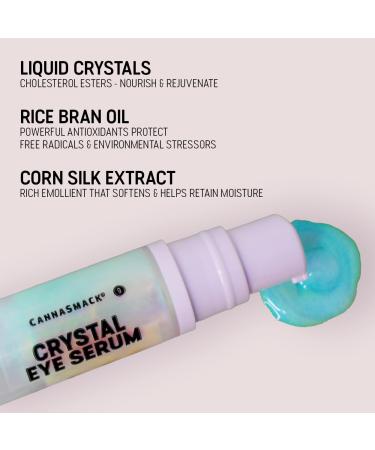 CannaSmack Crystal Eye Serum - Nightime Eye Masque - Hydrating & Nourishing - Liquid Crystals Rice Bran Oil & Corn Silk Extract. - Buy Online on GoSupps.com