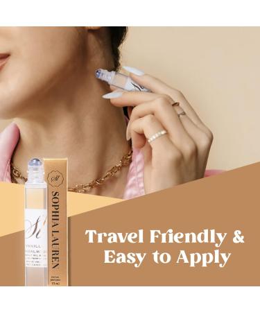 Sophia Lauren 10ML Pheromone Perfume for Women | Long Lasting Vanilla Musk Perfume | Portable Pheromone Perfume Oil with Effortless Roll-On | Natural Coconut Oil Vanilla Perfume (Amber & Oud) - Buy Online on GoSupps.com