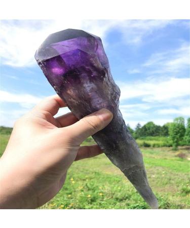 Natural Magic Natural Amethyst Quartz Cluster Crystal Rod Point Specimen Scepter Power Gemstone Crystal Cluster (Color : 400-500g) - Buy Online on GoSupps.com