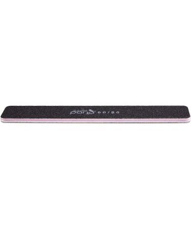 PANA Jumbo Double-Sided Emery Nail File for Manicure Pedicure - Black (Grit 80/80) - 50 Pack - Buy Online on GoSupps.com