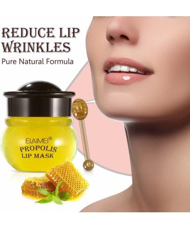 Zhoujie Honey Lip Mask - Propolis Moisturizing Lip Balm for Dry Cracked Lips | Nourishing Hydration & Repair for Women - Buy Online on GoSupps.com
