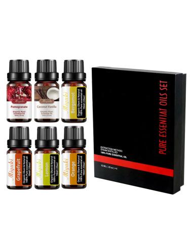 Massage oils for date night kit Aromatherapy sensual massage oil for couples 6 types of fruit essence Intimate areas Care Moisturizing Essential Oil(1 bottle 10ml/6 bottle set )