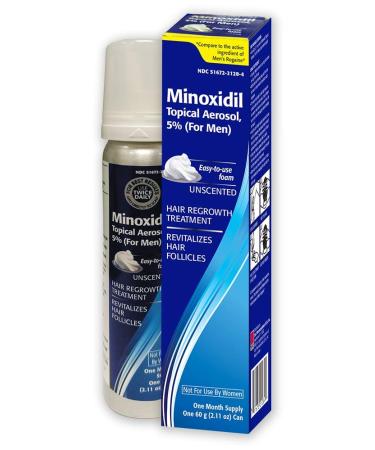 Taro Minoxidil Topical Foam 5 Hair Regrowth Treatment for Men 2.11 oz - Buy Online on GoSupps.com