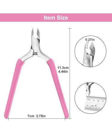 CGBE Professional Nail Skin Pliers - Stainless Steel Cuticle Remover with Non-Slip Handle | Precise Nail & Toenail Care Tool - Hellrosa - Buy Online on GoSupps.com