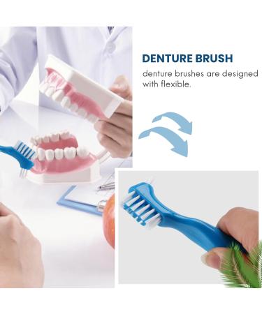 Nagoyuki 12 Pack Hard Denture Cleaning Brush - Effective False Teeth Toothbrush for Optimal Oral Care - Buy Online on GoSupps.com