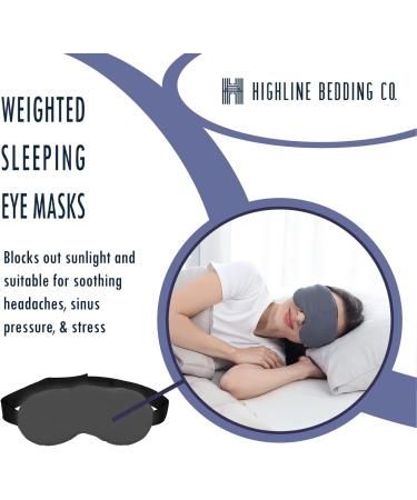 Morgan Home Weighted Eye Mask - 0.5 lbs for Relaxing Sleep | Adjustable Headband | Grey | International Shipping Available - Buy Online on GoSupps.com