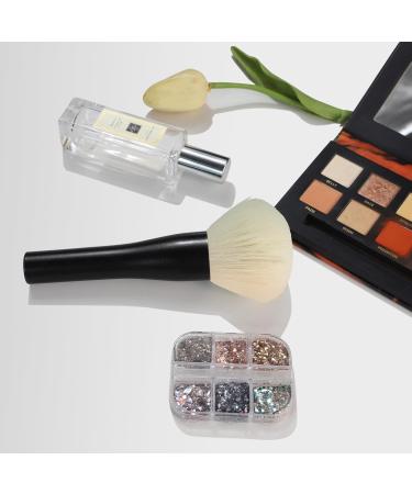 HEYMKGO Powder Makeup Brush - Full Face Powder Brush for Setting Powder Bronzer Blush Blending Buffing Sculpting - Large Fluffy Kabuki Brush with Synthetic Bristles for Even Application - Buy Online on GoSupps.com