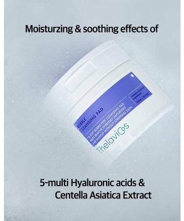Bubble Cleansing Pad - Gentle Makeup Remover & Facial Cleansing for Sensitive Skin | 70 Travel-Friendly Pads | Korean Skincare - Buy Online on GoSupps.com