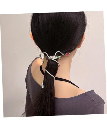 minkissy Snake Hairpin Tiaras for Women Hair Accessories for Women Snake Hair Accessories Ponytail Holder Clip Ponytail Clip Snake Hair Pin Hair Claw Clip Serpentine Miss Metal Claw Needle - Buy Online on GoSupps.com