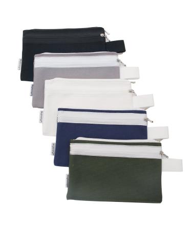 Augbunny cosmetic bag made of 100 % cotton canvas zipper 454 ml is also suitable as a spring folder wallet or a cell phone bag multi