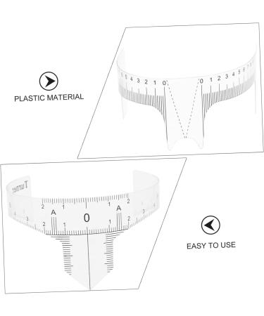 DRESSOOS Eyebrow Ruler Stencils 10pcs Eyebrow Design Ruler Disposable Eyebrow Stencil Tools Eyebrow Face Ruler Eyebrow Shape - Buy Online on GoSupps.com