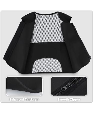 Shoulder Zippers Vest Self Heating Magnetic Therapy Waist Brace Posture Corrector Back Lumbar Pain Black X-Large - Buy Online on GoSupps.com