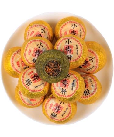 HQZM Xinhui Small Green Mandarin Puerh Ripe Tea 250g Glossy and Round Long Lasting Tea Aroma 882oz - Buy Online on GoSupps.com