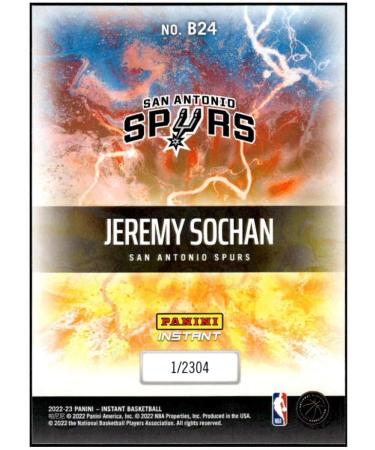 JEREMY SOCHAN RC 2022-23 Panini Instant Breakaway /2304 ROOKIE #24 Spurs NM+-MT+ NBA Basketball - Buy Online on GoSupps.com
