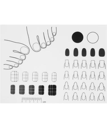 Nail Mat Silicone Nail Practice Mat for Manicure Nail Manicure Tools Stamping Mat Nail Sticker Guide for Nail Sticker Printing White - Buy Online on GoSupps.com