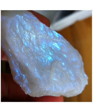 for 100g Rare Rough Natural White Moonstone Raw Gemstone Specimen Reiki Crystal Home Decoration Stone Mineral Specimen - Buy Online on GoSupps.com