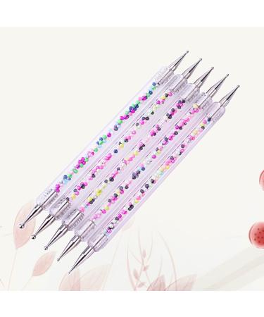 Lurrose 5pcs Nail Pencil Accessories - Acrylic Dotting Pens Double Head Stylist & Gemstone Bead Tools for Nail Art - Buy Online on GoSupps.com