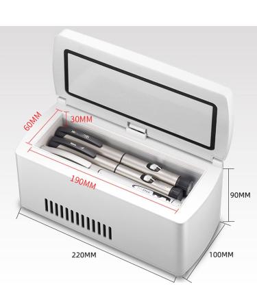 Portable Insulin Refrigerated Box Intelligent Operation Insulin Cooler Portable Refrigerator Drug Reefer 2-8 for Travel Car Refrigerator Portable Car Refrigeration Case 2xBattery - Buy Online on GoSupps.com