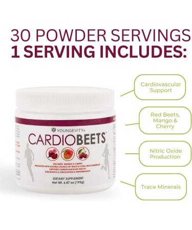Buy Youngevity CardioBeets (195 g) - Boost Heart Health & Energy | International Shipping Available - Buy Online on GoSupps.com