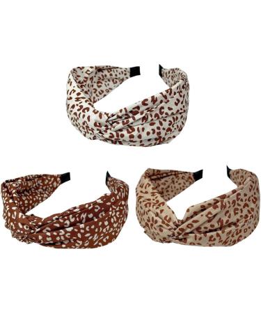 Wide Headband for Women Fabric Hair Band Alice Band Elastic ladies headbands Hair Accessories for Women and Girl (WidCoLeaopard) - Buy Online on GoSupps.com