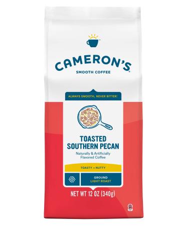 Cameron's Coffee Roasted Ground Coffee Bag, Flavored, Toasted Southern Pecan, 12 Ounce Coffee Bag Toasted Southern Pecan 12 Ounce (Pack of 1)
