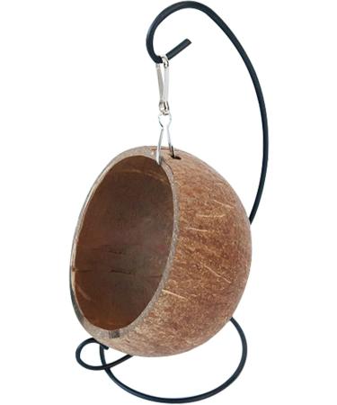 Monozoz Coconut Hamster Hiding Place | Natural Coconut Hammock & Hanging House for Small Animals Habitat Decor - Buy Online on GoSupps.com
