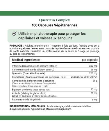 Nature's Bounty Vegetarian Quercetin Complex with Ester-C Helps to maintain immune function 100 Capsules - Buy Online on GoSupps.com
