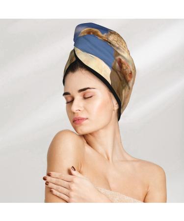 Soft Microfiber Hair Towel for Women | Super Absorbent Coral Velvet Wrap - Quick Dry for Long Curly & Thick Hair - Buy Online on GoSupps.com