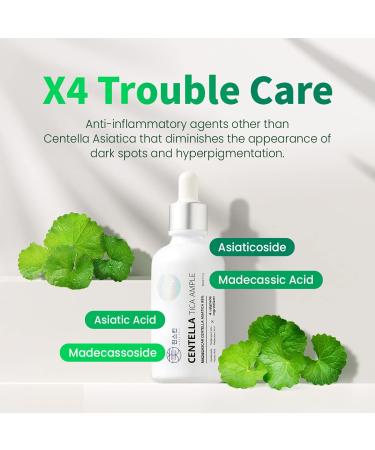 CRAZYSKIN Centella Tica Ampoule 1.7 fl. oz. - Redness Relief for Troubled Skin | Korean-Made Facial Serum - Buy Online on GoSupps.com