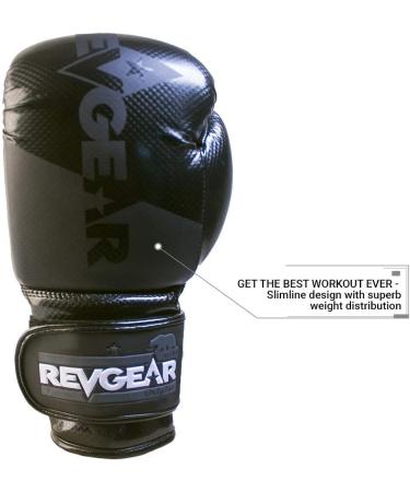 Revgear Pinnacle Boxing Glove - Comfortable & Stylish 14 Oz. Black - Buy Online on GoSupps.com