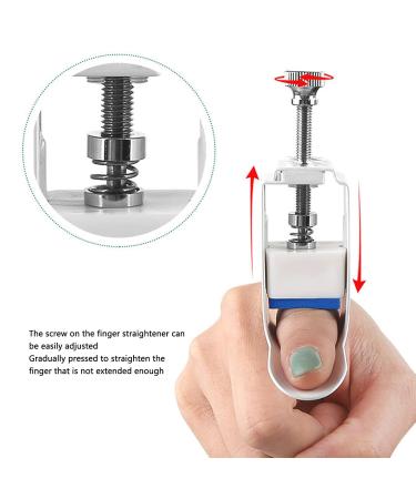 ZJchao Finger Straightener Splint - Adjustable Aluminum Support for Joint Rehabilitation & Correction - Buy Online on GoSupps.com